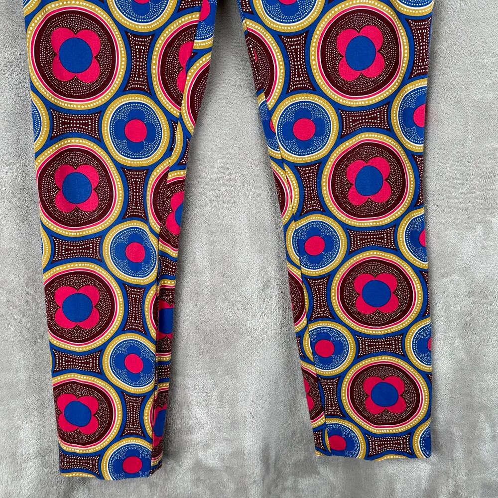 Anthropologie Pants Womens 0 Pink Floral Essential Slim Festival Vibrant Hippie - Picture 3 of 15